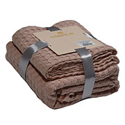 Набір рушників вафельних 3D Ярослав бежевий