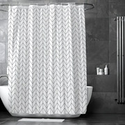 Штора для ванної кімнати з кільцями Line Woko