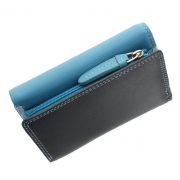 Женский кожаный кошелек Visconti RB-39 Biola blue multi