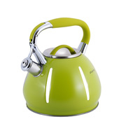 Чайник зі свистком 3л Kamille 0691A зелений