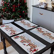 Серветка новорічна гобеленова Carousel Прованс