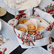 Кошик новорічний гобеленовий Carousel Прованс