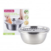 Набір миска, друшляк, нарізка Kamille 3в1 26см 5125