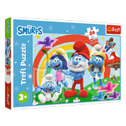 Пазли 24 елементи Maxi The Smurfs День смурфу Trefl 43744