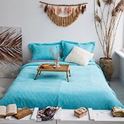 Покривало з наволочками Arya Diamond блакитне