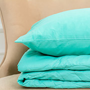 Дитячий літній спальний набір 2620 EcoSilk 11-2208 Mint ковдра і наволочки MirSon