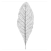 Декоративна гілочка срібло з гліттером 80см Lefard 681-019