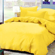 Комплект постільної білизни полісатін Selena Жовтий 610400