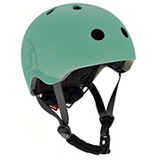 Шолом захисний дитячий Scoot and Ride, сіро-зелений, з ліхтариком, 45-51см (XXS / XS)