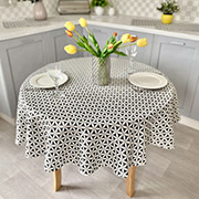 Скатертина жакардова кругла LiMaSo EBANO020