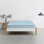 Простирадло на гумці Grey Zigzag Cs2 ранфорс Cosas висота 20 см