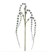 Різдвяна декоративна гілочка м'ята з глітером 50см Lefard 681-018