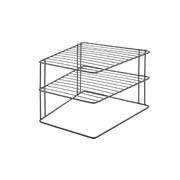 Полиця кутова 25х25х19см Palio Lava Metaltex 361 302 чорна