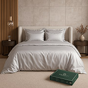 Комплект постільної білизни Aura ліоцелл Pagoti світло-сірий