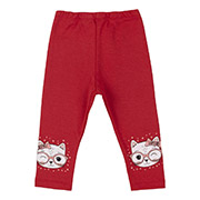 Легінси для дівчинки ШР267 інтерлок Бембі L00-червоний