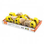 Набір іграшкових машинок Viga Toys Будтехніка, 6 шт. 50541
