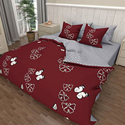 Постельное белье 100480 Огненные бабочки-2 бязь-люкс Selena