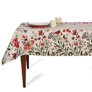 Гобеленова скатертина з тефлоновим просоченням Колібрі і квіти Villa Grazia Premium