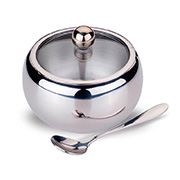 Цукорниця зі скляною кришкою 460мл Maestro MR 1696