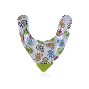 Слинявчик з салатовим прорезивателей Nuby 4290