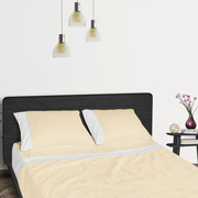 Постільна білизна з простирадлом на гумці сатин Aero 2.0 Champagne Sonex