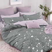 Постільна білизна Розсип зірок grey 102201 бязь-люкс Selena