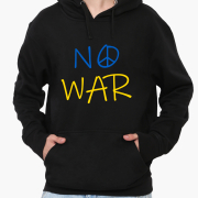 Худі чоловічий No War MobiPrint 9225-3703 чорний