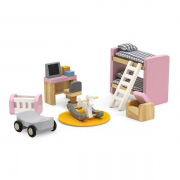 Дерев'яні меблі для ляльок Viga Toys PolarB Дитяча кімната 44036