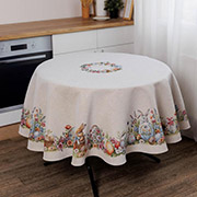 Скатертина кругла великодня гобеленова Суцвіття Прованс
