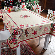Скатертина гобеленова новорічна Santa Claus Lefard