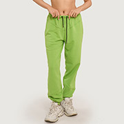 Штани жіночі спортивні з кокеткою 24057 German Volf салатовий - Фото №2