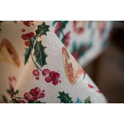 Скатертина гобеленова Новорічна з люрексом Villa Grazia Новорічний передзвін 140х180 см JingleMantel-140x180