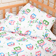 Дитяча постільна білизна 10-0074 Pink blue Бязь ranforce Nostra