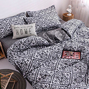 Комплект постільної білизни бязь люкс Selena Мозаїка сіра 100668