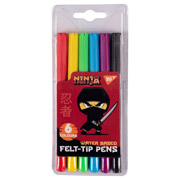 Фломастери 6 кольорів Ninja Yes 650527