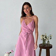 Платье на запах Прованс пепел розы