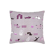 Подушка декоративна 40х40 Гав-гав Home Line 178516 сіро-бузкова