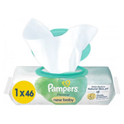 Серветки дитячі вологі 46 шт Harmonie New baby Pampers 8006540815885