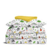 Дитяча постільна білизна в ліжечко DINO CS15 Cosas жовтий