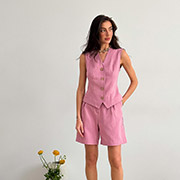 Жилетка жіноча Art Knit попіл троянди