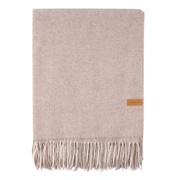 Плед вовняний з кашеміром Ardesto Leonardo Moon сіро-бежевий