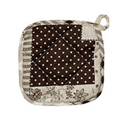 Прихватка кухонна Печворк коричневий Господиня Прованс