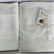 Набір махрових рушників жаккард lena Arya молочный