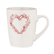 Чашка керамічна 320 мл Heart Ardesto AR3467W біла - Фото №2