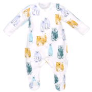 Комбінезон для хлопчика Татошка 1502253вдм футер білий з набивкою