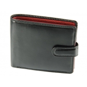Чоловічий шкіряний гаманець Visconti TR-35 Atlantis black red