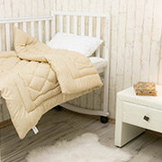 Ковдра дитяча зимова вовняна Руно 52ШУ бежева