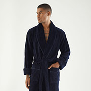 Довгий чоловічий халат Nusa NS-7235 lacivert