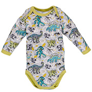 Боді для хлопчика 1405256днз рібана Татошка сірий із принтом