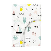 Простирадло на гумці в дитяче ліжечко Beach Cosas ранфорс